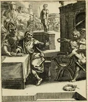 An illustration from Zinnebeelden, getrokken uit Horatius Flaccus (1683)