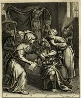 An illustration from Zinnebeelden, getrokken uit Horatius Flaccus (1683)
