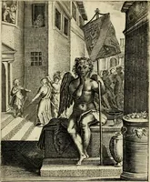 Picture 31 of 106 from Zinnebeelden, getrokken uit Horatius Flaccus (1683), leaf 66