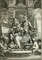 Picture 1 of 51 from Leerzaame zinnebeelden (1757), leaf 8