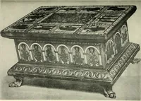 An illustration from Zur Entwicklung des zeichnerischen Stils in der Cölner Goldschmiedekunst des 12. Jahrhunderts. Mit 10 Lichtdrucktafeln (1917)