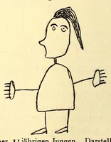 An illustration from Zur Psychologie der primitiven Kunst : ein Vortrag (1908)