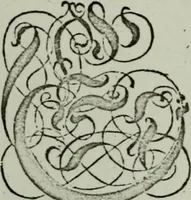 An illustration from Zwey Bücher : Einer neüen kunstlichen Tabulatur auff Orgel und Instrument. Deren das erste ausserlesne Moteten und Stuck zu sechs fünff und vier Stimmen auss den kunstreichesten und weltberumbtesten Musicis und Componisten diser unser Zeit abgesetzt. Das ander allerley schöne teutsche, italienische, frantzösische, geistliche und weltliche Lieder mit funff und vier Stimmen Passamezo, Galliardo und Täntze in sich begreifft.. (1577)