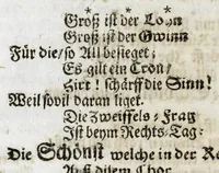 An illustration from Zwey-einiger Hymenaeus, oder, Oesterreich-Lüneburgischer frid- und freuden-voller Vermählungs-Gott : denen aller-durchleuchtigist-grossmächtigisten, nunmehro aller-erwüntscht- und Aller-Glück-Vergnügtist-Vermählten röm. und ungar. königl königl. Maj. Maj. [et]c. [et]c. Josepho I. vom aller-durchleuchtigist-sig- und glorreichisten Ertz-Hauss-Oesterreich, [et]c. [et]c. herstammend, und Wilhelminae Amaliae, aller-preyss-würdigst-Gebohrnen Hertzogin von Braunschweig, und Lüneburg, [et]c. [et]c. durch vier Triumph- Lieb- und Lob-andeutende Ruhm- oder Ehren-Pforten zur aller-schuldigst-Jubel-vollen Ehren-Bezeugung hiebevor eröffnet (1699)
