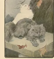 Picture 10 of 14 from The book of the cat : with facsimiles of drawings in colour (1903), leaf 41