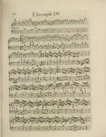 An illustration from The art of playing on the violin, containing all the rules necessary to attain to a perfection on that instrument : with great variety of compositions, which will also be very useful to those who study the violoncello, harpsichord &c (1751)