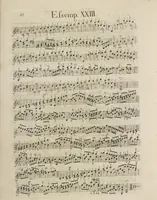 An illustration from The art of playing on the violin, containing all the rules necessary to attain to a perfection on that instrument : with great variety of compositions, which will also be very useful to those who study the violoncello, harpsichord &c (1751)