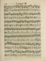An illustration from The art of playing on the violin, containing all the rules necessary to attain to a perfection on that instrument : with great variety of compositions, which will also be very useful to those who study the violoncello, harpsichord &c (1751)