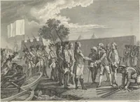 Picture 5 of 16 from Recueil d'estampes representant les différents événemens de la Guerre qui a procuré l'indépendance aux Etats Unis de l'Amérique (1784), leaf 32