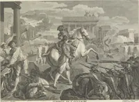 Picture 11 of 16 from Recueil d'estampes representant les différents événemens de la Guerre qui a procuré l'indépendance aux Etats Unis de l'Amérique (1784), leaf 54