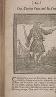 Picture 7 of 20 from The history and lives of all the most notorious pirates, and their crews, from Capt. Avery, who first settled at Madagascar, to Capt. John Gow, and James Williams, his Lieutenant, Etc. who were hang'd at Execution Dock, June 11, 1725, for Piracy and Murther, and afterwards hang'd in Chains between Blackwall and Deptford : giving a more full and true Account than any yet Published, of all their Murthers, Piracies, Maroonings, Places of Refuge, and Ways of Living. Adorn'd with Twenty Beautiful Cuts, being the Representation of each Pirate : To which is prefix'd, An Abstract of the Laws against Piracy (1725), leaf 72