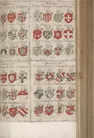 Picture 6 of 11 from Wappenbüchlein. Antzeygung deren Wappen darauf des Heyligen Römischen Reichs Grundtveste gepflantzt vnnd geordnet ist ... zu Eeren der römischen kayserlichen vnd kunigklichen Mayesteten (1555), leaf 12