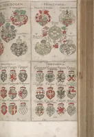 Picture 8 of 11 from Wappenbüchlein. Antzeygung deren Wappen darauf des Heyligen Römischen Reichs Grundtveste gepflantzt vnnd geordnet ist ... zu Eeren der römischen kayserlichen vnd kunigklichen Mayesteten (1555), leaf 16