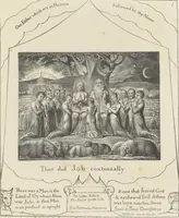 Picture 1 of 21 from Illustrations of the Book of Job, (1826), leaf 12