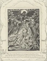Picture 3 of 21 from Illustrations of the Book of Job, (1826), leaf 20