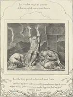 Picture 8 of 21 from Illustrations of the Book of Job, (1826), leaf 40