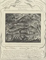 Picture 11 of 21 from Illustrations of the Book of Job, (1826), leaf 52