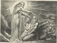 Picture 17 of 21 from Illustrations of the Book of Job, (1826), leaf 76