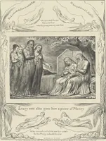 Picture 19 of 21 from Illustrations of the Book of Job, (1826), leaf 84