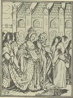 An illustration from From Holbein to Whistler, notes on drawing and engraving, / by Alfred Mansfield Brooks. (1920)