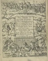 An illustration from Den spiegel der Spaensche tierannije, geschiet in Westindien : waerin te sien is de onmenschelijke wreede feÿten der Spanjaerden met samen de beschrijvinge der selver lant en volcken aert en nature allen vaderlant lieuende en vrome voorsta[n]ders ten exempel voor gestelt (1620)