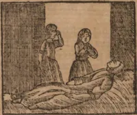 An illustration from The history of little Goody Twoshoes, otherwise called Mrs. Margery Twoshoes : with the means by which she acquired her learning and wisdom and in consequence thereof her estate ... see the original manuscript in the Vatican at Rome, and the cuts by Michael Angelo, illustrated with the comments of our great modern criticks (1787)