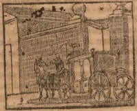 An illustration from The history of little Goody Twoshoes, otherwise called Mrs. Margery Twoshoes : with the means by which she acquired her learning and wisdom and in consequence thereof her estate ... see the original manuscript in the Vatican at Rome, and the cuts by Michael Angelo, illustrated with the comments of our great modern criticks (1787)