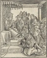 An illustration from Passional Christi und Antichristi (1521)