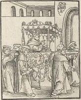 An illustration from Passional Christi und Antichristi (1521)