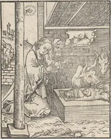 An illustration from Passional Christi und Antichristi (1521)
