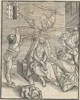 An illustration from Passional Christi und Antichristi (1521)