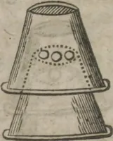 An illustration from Hocus pocus junior : the anatomie of legerdemain, or, The art of jugling set forth in his proper colours, fully, plainly, and exactly, so that an ignorant person may thereby learn the full perfection of the same, after a little practice : unto each tricke is added the figure, where it is needfull for instruction (1635)