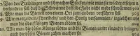 An illustration from Wolffgangi Hildebrands neu-vermehrt, vortrefflich, ausserlesen curieuses Kunst und Wunderbuch : darinnen begriffen wunderbahre Geheimnüsse und Kunststücke, wie man nemlich mit dem gantzen menschlichen Cörper zahmen und wilden Thieren, Vogeln, Fischen, Ungezieffern, allerley Gewächsen und Pflantzungen : auch sonsten fast unerhörte wunderbahrliche Sachen verrichten : auch etliche Wunder-Schrifften künstlich zu bereiten : zu löblicher und lustiger Ubung gebrauchen und die Zeit nützlich zu vertreiben, beneben Erzehlung vieler wunderlichen Dingen, so hin und wieder in der Welt gefunden werden : mit angehengter Beschreibung des Paradiess Luft-Garten und Planetenbuche, dabey eine vollkommene Beschreibung der Physiognomiae, Chiromantiae und Distillir-Kunst (1704)