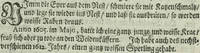 An illustration from Wolffgangi Hildebrands neu-vermehrt, vortrefflich, ausserlesen curieuses Kunst und Wunderbuch : darinnen begriffen wunderbahre Geheimnüsse und Kunststücke, wie man nemlich mit dem gantzen menschlichen Cörper zahmen und wilden Thieren, Vogeln, Fischen, Ungezieffern, allerley Gewächsen und Pflantzungen : auch sonsten fast unerhörte wunderbahrliche Sachen verrichten : auch etliche Wunder-Schrifften künstlich zu bereiten : zu löblicher und lustiger Ubung gebrauchen und die Zeit nützlich zu vertreiben, beneben Erzehlung vieler wunderlichen Dingen, so hin und wieder in der Welt gefunden werden : mit angehengter Beschreibung des Paradiess Luft-Garten und Planetenbuche, dabey eine vollkommene Beschreibung der Physiognomiae, Chiromantiae und Distillir-Kunst (1704)