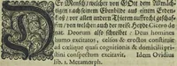 An illustration from Wolffgangi Hildebrands neu-vermehrt, vortrefflich, ausserlesen curieuses Kunst und Wunderbuch : darinnen begriffen wunderbahre Geheimnüsse und Kunststücke, wie man nemlich mit dem gantzen menschlichen Cörper zahmen und wilden Thieren, Vogeln, Fischen, Ungezieffern, allerley Gewächsen und Pflantzungen : auch sonsten fast unerhörte wunderbahrliche Sachen verrichten : auch etliche Wunder-Schrifften künstlich zu bereiten : zu löblicher und lustiger Ubung gebrauchen und die Zeit nützlich zu vertreiben, beneben Erzehlung vieler wunderlichen Dingen, so hin und wieder in der Welt gefunden werden : mit angehengter Beschreibung des Paradiess Luft-Garten und Planetenbuche, dabey eine vollkommene Beschreibung der Physiognomiae, Chiromantiae und Distillir-Kunst (1704)