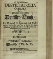 Picture 65 of 88 from Wolffgangi Hildebrands neu-vermehrt, vortrefflich, ausserlesen curieuses Kunst und Wunderbuch : darinnen begriffen wunderbahre Geheimnüsse und Kunststücke, wie man nemlich mit dem gantzen menschlichen Cörper zahmen und wilden Thieren, Vogeln, Fischen, Ungezieffern, allerley Gewächsen und Pflantzungen : auch sonsten fast unerhörte wunderbahrliche Sachen verrichten : auch etliche Wunder-Schrifften künstlich zu bereiten : zu löblicher und lustiger Ubung gebrauchen und die Zeit nützlich zu vertreiben, beneben Erzehlung vieler wunderlichen Dingen, so hin und wieder in der Welt gefunden werden : mit angehengter Beschreibung des Paradiess Luft-Garten und Planetenbuche, dabey eine vollkommene Beschreibung der Physiognomiae, Chiromantiae und Distillir-Kunst (1704), leaf 707