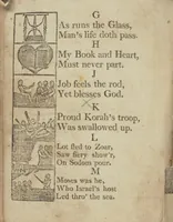 An illustration from The New England primer, improved : for the more easy attaining the true reading of English : to which is added the Assembly of Divines' Catechism (1803)