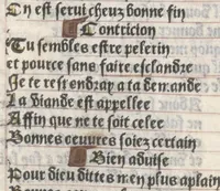 An illustration from Bien, aduise mal, aduise (1499)