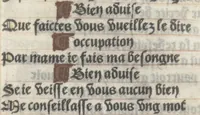 An illustration from Bien, aduise mal, aduise (1499)