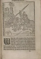 An illustration from The Knyght of the Swanne (1512)