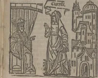 An illustration from The Knyght of the Swanne (1512)