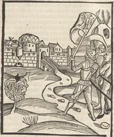 An illustration from De reuelatione facta ab angelo beato Methodio in carcere dete[n]to (1498)