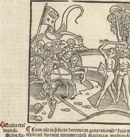 An illustration from De reuelatione facta ab angelo beato Methodio in carcere dete[n]to (1498)