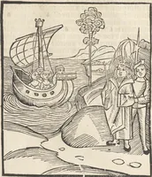 An illustration from De reuelatione facta ab angelo beato Methodio in carcere dete[n]to (1498)