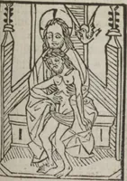 An illustration from Meditatio[ne]s Iordani de vita et passio[n]e Ih[es]u [Christ]i (1500)