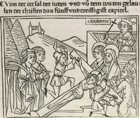 Picture 33 of 65 from Eyn gar loblich ... Cronica sagend von eynem heyligen Kunig mit Namen Josaphat, wie der ward bekeret von eynem heyligen Vatter vnnd Aynsideln genant Barlaam (1476), leaf 113