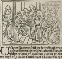 Picture 34 of 65 from Eyn gar loblich ... Cronica sagend von eynem heyligen Kunig mit Namen Josaphat, wie der ward bekeret von eynem heyligen Vatter vnnd Aynsideln genant Barlaam (1476), leaf 116