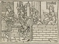 Picture 54 of 65 from Eyn gar loblich ... Cronica sagend von eynem heyligen Kunig mit Namen Josaphat, wie der ward bekeret von eynem heyligen Vatter vnnd Aynsideln genant Barlaam (1476), leaf 161