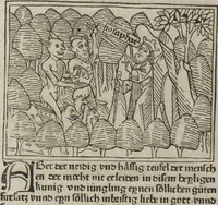 Picture 57 of 65 from Eyn gar loblich ... Cronica sagend von eynem heyligen Kunig mit Namen Josaphat, wie der ward bekeret von eynem heyligen Vatter vnnd Aynsideln genant Barlaam (1476), leaf 174