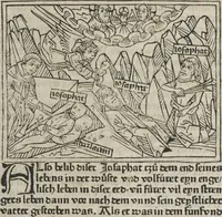 Picture 64 of 65 from Eyn gar loblich ... Cronica sagend von eynem heyligen Kunig mit Namen Josaphat, wie der ward bekeret von eynem heyligen Vatter vnnd Aynsideln genant Barlaam (1476), leaf 193